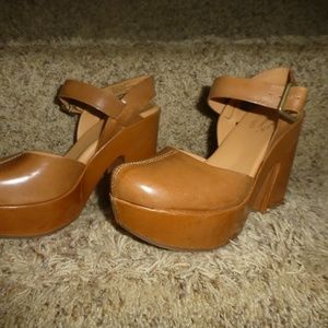 Kork-Ease Cognac Slingback Clogs